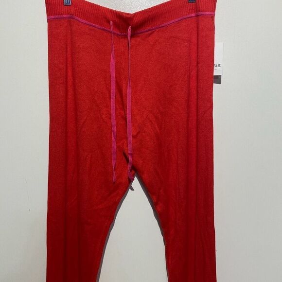 Josie Natori Women's Salsa Retreat Pull-on Drawstring Rib Knit Pants Large NWT - Picture 1 of 11